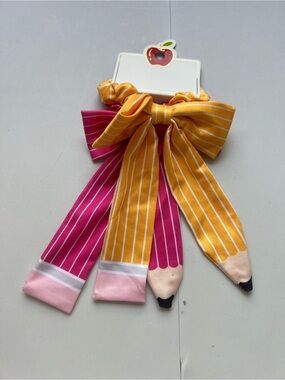 Pencil-Inspired Bow Hair Scarf